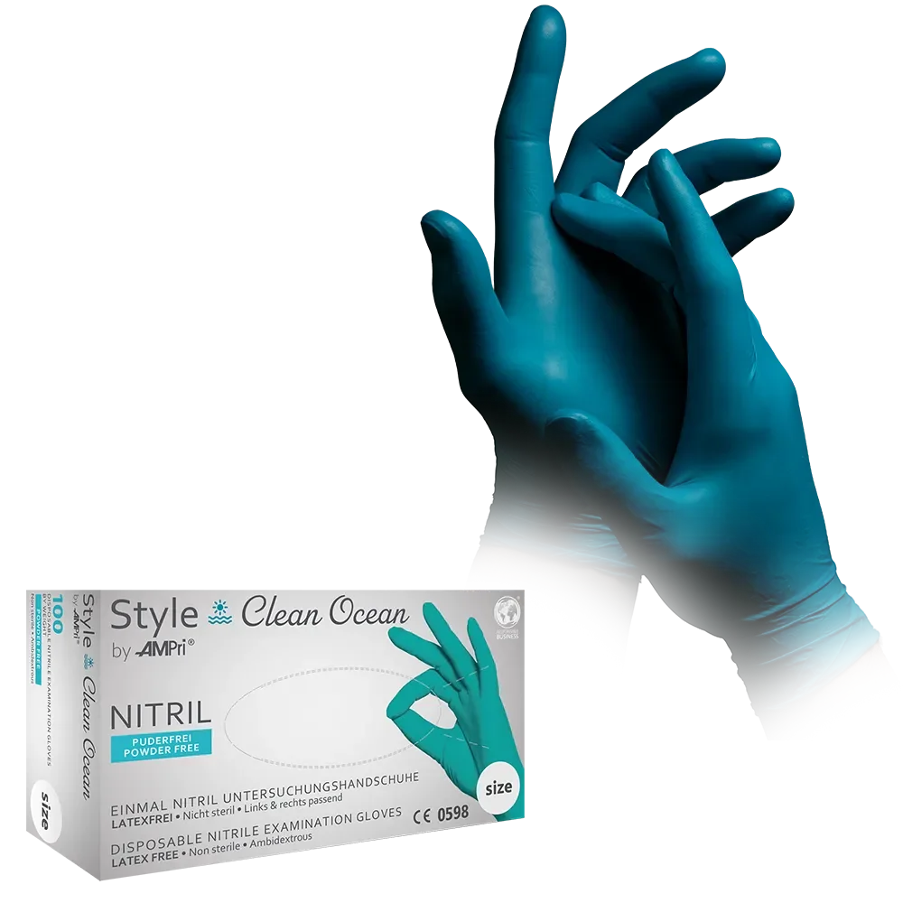 01177-XS Rukavice Style Clean Ocean nitril 100/1 XS