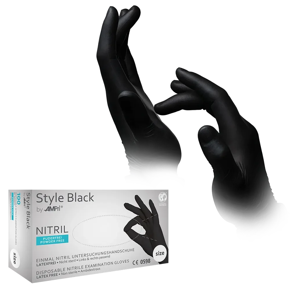01181-XXL Rukavice Style Black nitril 100/1 XXL