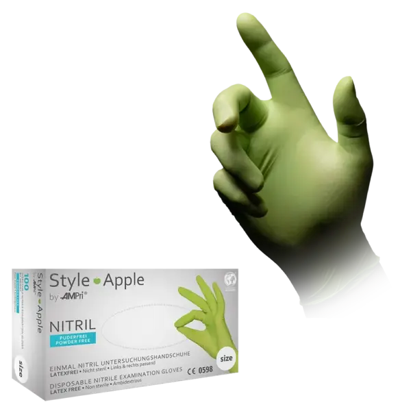 01187-XS Rukavice Style Apple nitril 100/1 XS