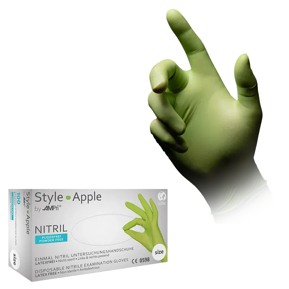 01187-XS Rukavice Style Apple nitril 100/1 XS