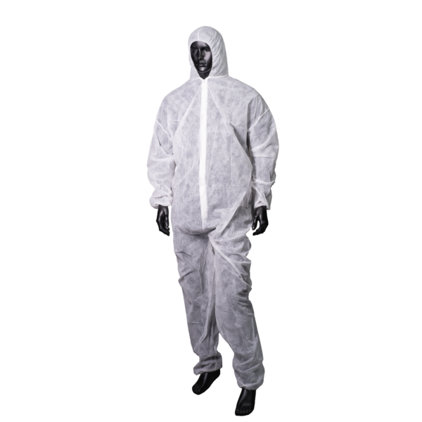 05160-W-XXL Odijelo PP s kapuljačom bijelo XXL