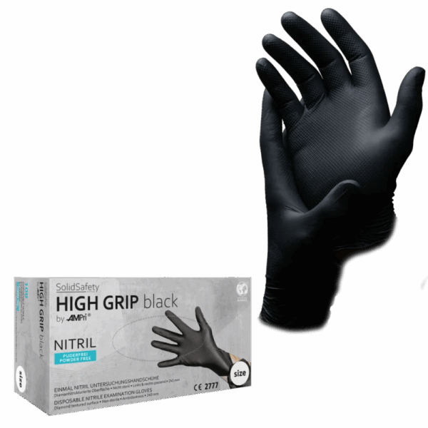 081312-XL Rukavice Solid Safety High Grip nitril crna 100/1 XL