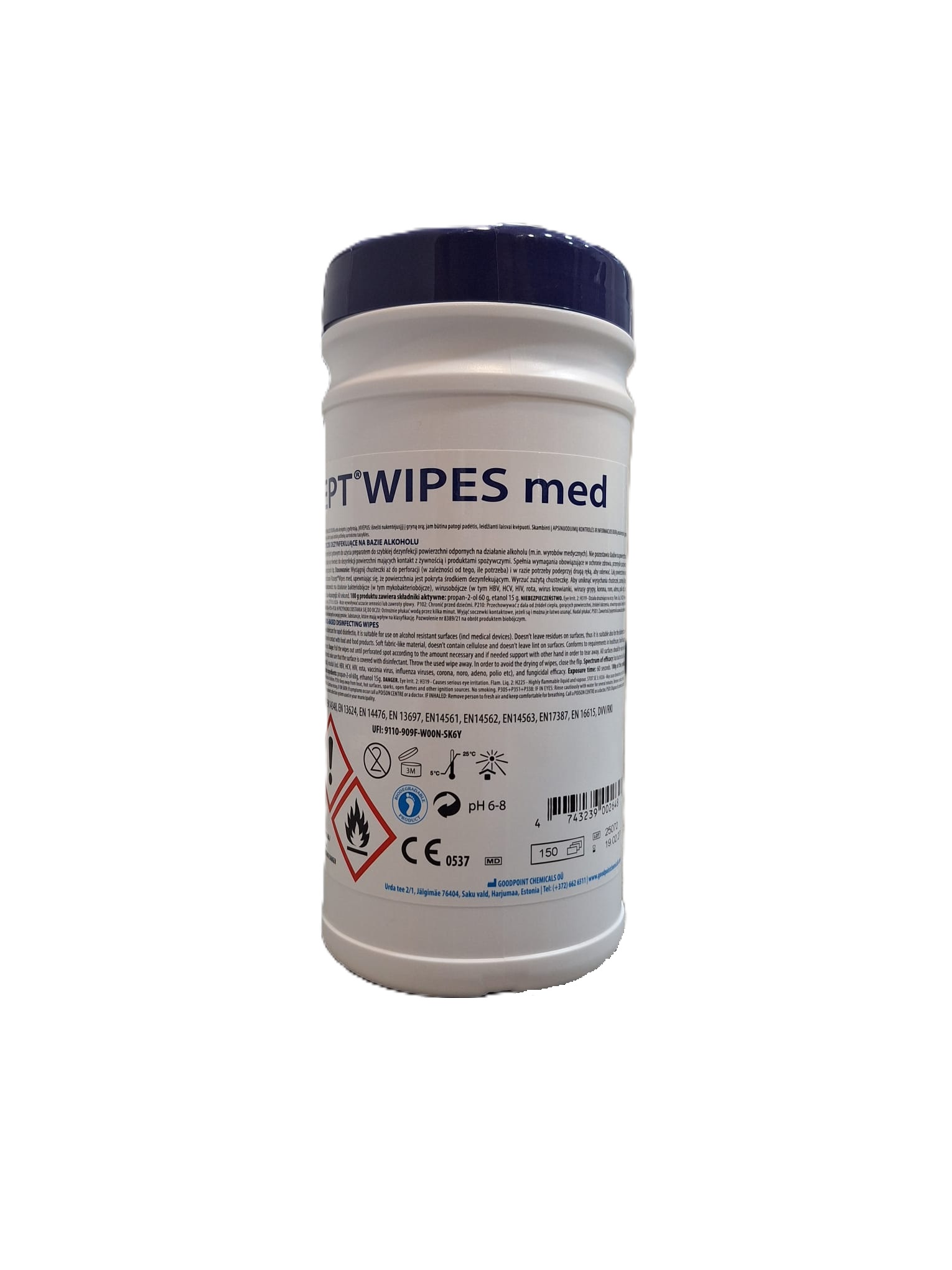 MC606000 Vitasept wipes Med 150 kom